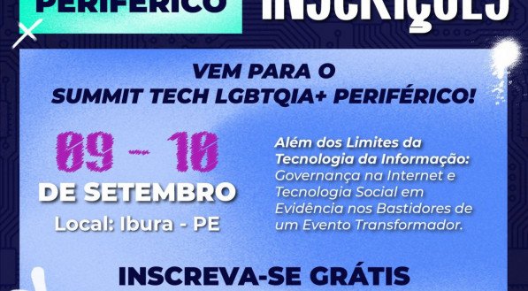 Inscrições para evento de tecnologia para comunidade LGBTQIA+ estão abertas.