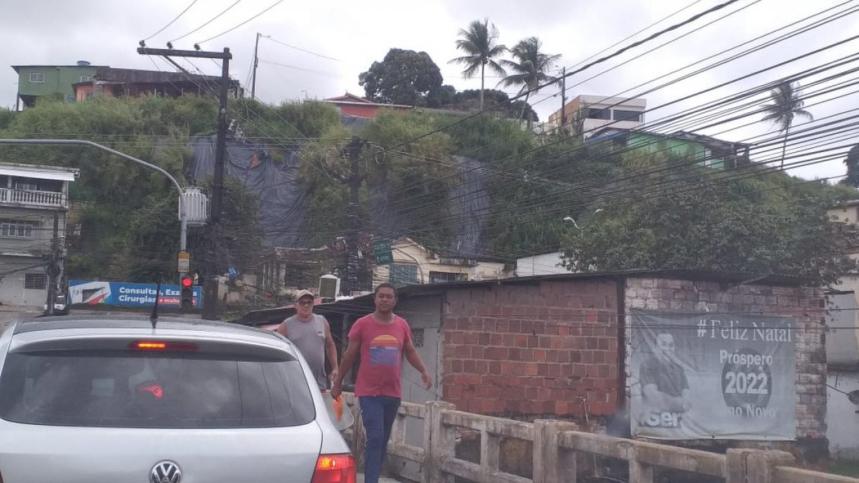 Risco de deslizamento em Jaboatão dos Guararapes
