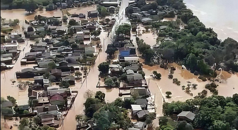 Sobrevoo, assistência e resgate de pessoas ilhadas em Bom Retiro do Sul (RS)
