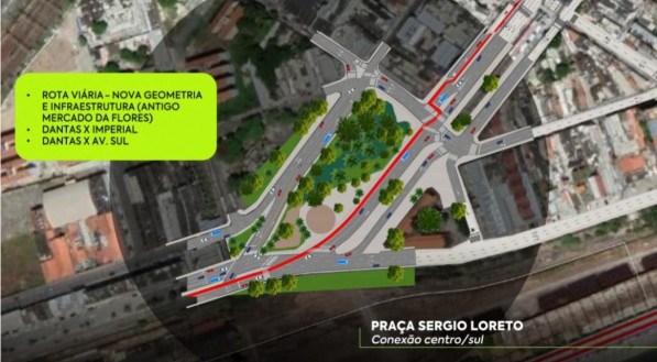 Plano da nova circula&ccedil;&atilde;o no Centro do Recife