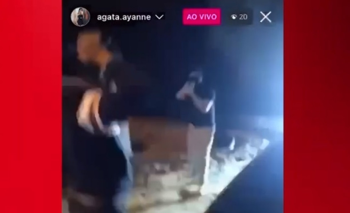 Ágata Ayane da Silva abriu a "live" durante a madrugada no próprio Instagram