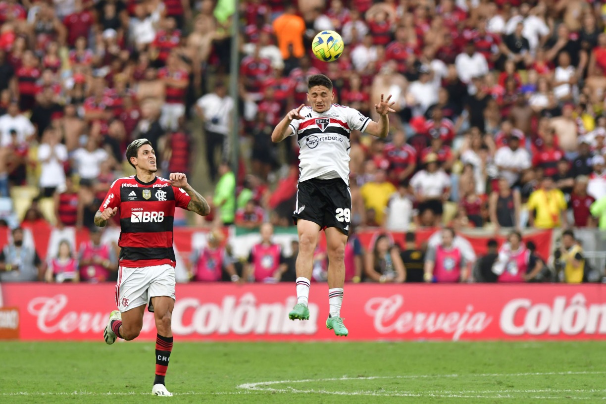 Partida entre Flamengo x São Paulo, pela partida de ida, da final da Copa do Brasil, realizado no estadio do Maracanã, no Rio de Janeiro