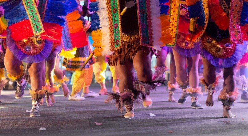 Registro do Encontro de Caboclinhos e Índios, no Polo Arsenal, 2020