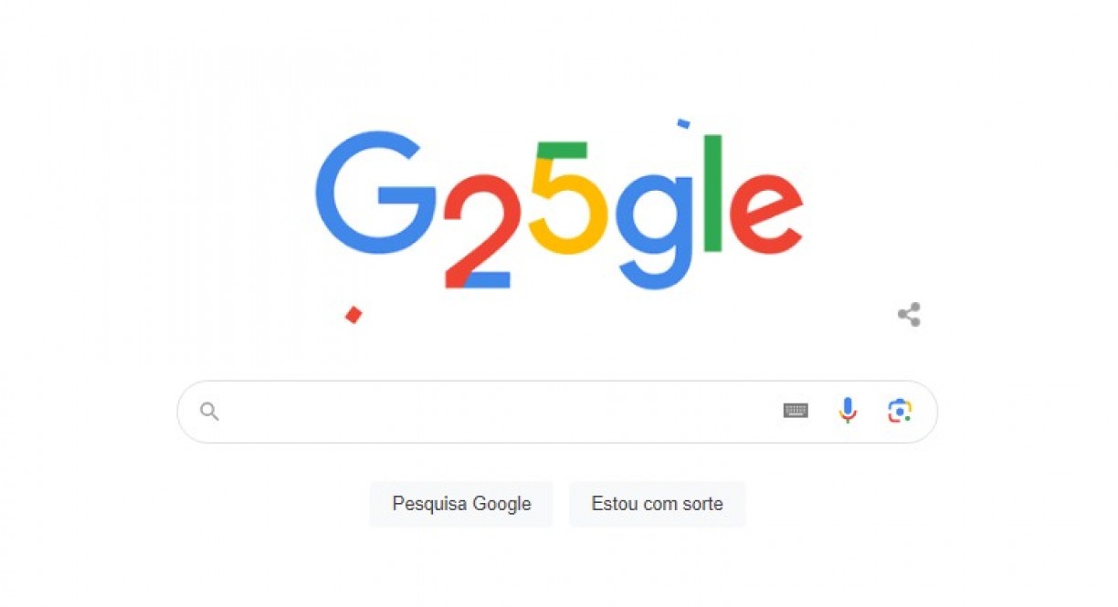 Google celebra 25 anos de existência. 