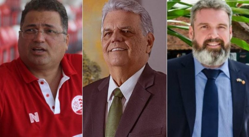 Edno Melo, Aluísio Xavier e Alexandre Asfora disputarão as eleições para presidente do Náutico