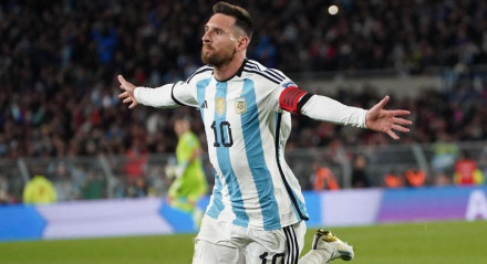 Lionel Messi o capitão da Selelção Argentina 