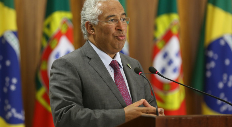 asília - O primeiro-Ministro de Portugal, António Costa durante Reunião de trabalho, em seguida declaração a imprensa (Valter Campanato/Agência Brasil)