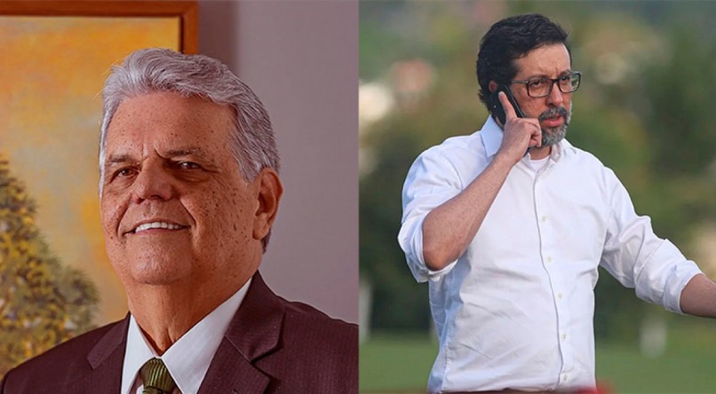 Aluísio Xavier (esquerda) decidiu manter seu substituto, Bruno Becker (direita), na candidatura da chapa de oposição do Náutico