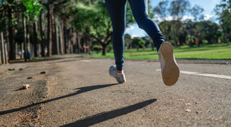 Corrida para melhorar a saúde.