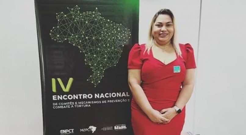 Luciane Barbosa Farias, esposa de integrante do Comando Vermelho, participou de evento do Ministério dos Direitos Humanos, em Brasília