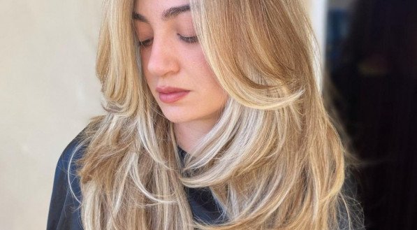 corte de cabelo em camadas e repicado