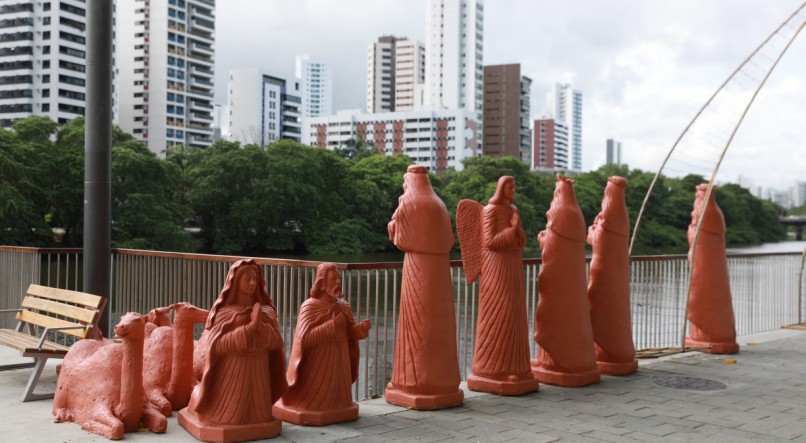 Escultura do menino Jesus foi furtada do Parque das Graças, no Recife