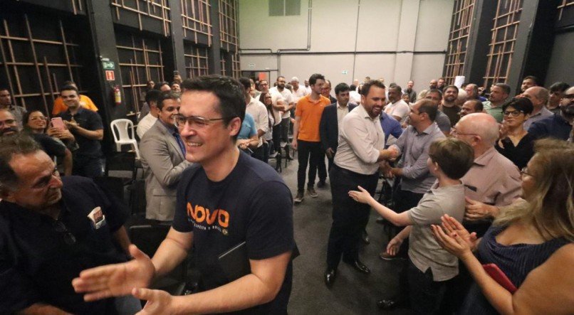 Deltan Dalagnol em encontro do Partido Novo no Recife