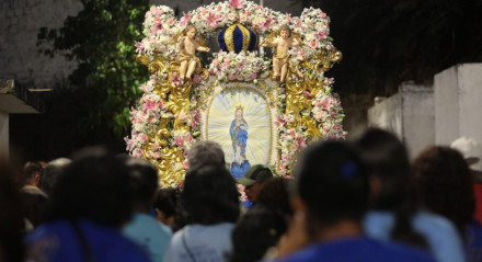 Abertura da edição de 119 anos da Festa de Nossa Senhora da Conceição do Morro aconteceu nesta terça-feira (28)