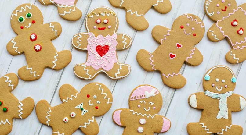 Confira a receita completa dos biscoitos de Natal, os famosos gingerbread.