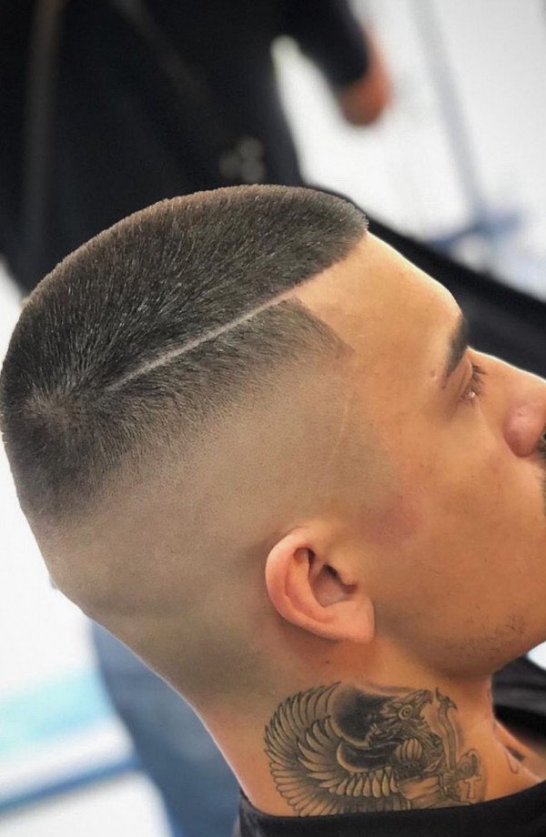 Corte de cabelo masculino discount degrade com risco 2018