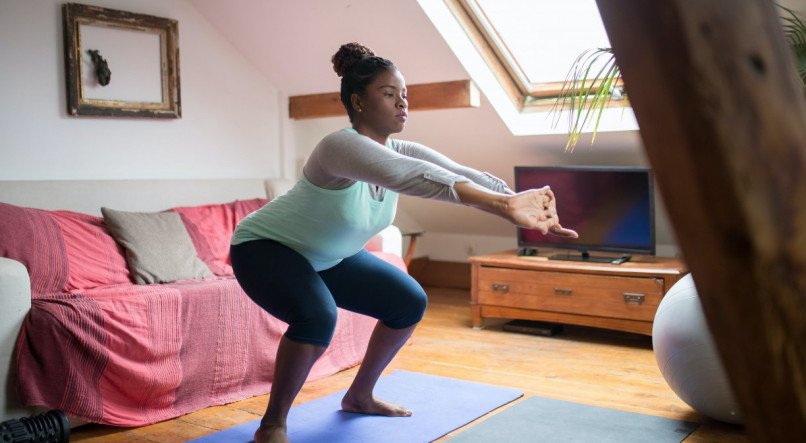 Exercício para ganhar massa muscular.