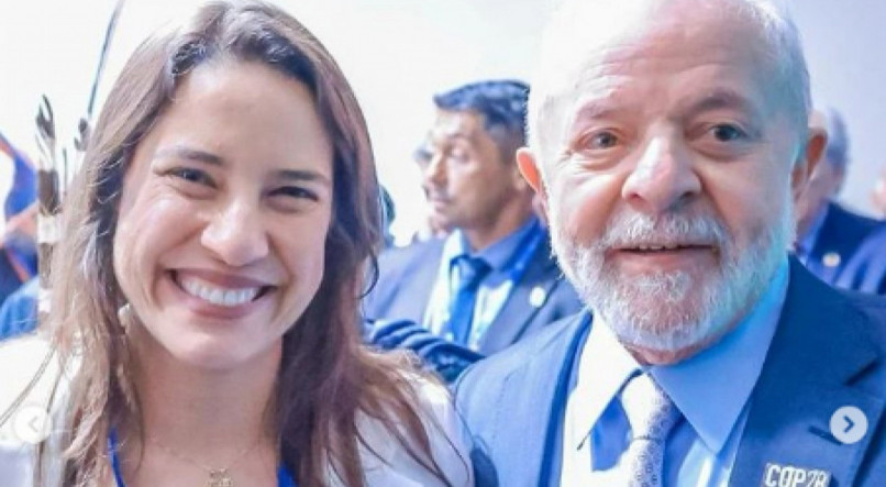 Lula e Raquel Lyra na COP 28, em Dubai. Lula chega hoje (18) em Pernambuco, veja a agenda do presidente e saiba planos de Luiz In&aacute;cio em visita ao estado 