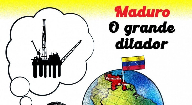 Maduro divulga novo mapa da Venezuela com parte da Guiana