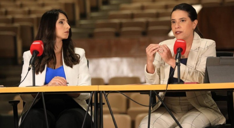 Mediado pela jornalista Natália Ribeiro, a governadora Raquel Lyra participou de debate na Rádio Jornal