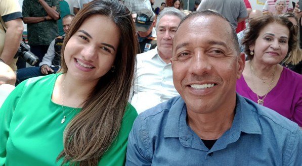 Mirella Almeida e o Professor Lupércio