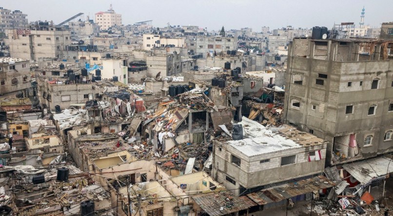 Sobre o terreno em Gaza, o Ex&eacute;rcito israelense continuou com os bombardeios