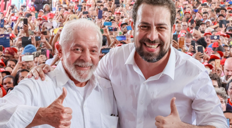 Lula faz primeiro evento como cabo eleitoral de Guilherme Boulos para Prefeitura de São Paulo.