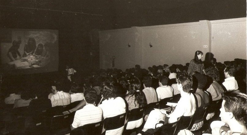 Sala do Derby do Cinema da Fundação na época da sua inauguração