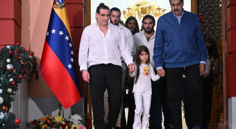 Nicolás Maduro recebeu Alex Saab no palácio presidencial de Miraflores, em Caracas