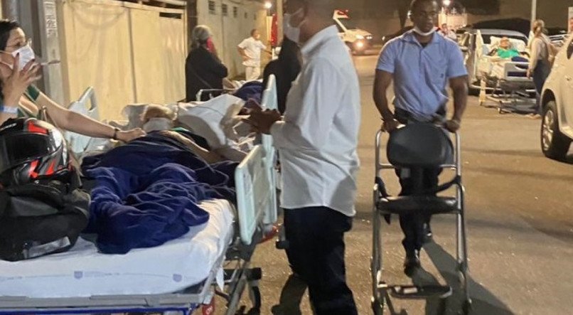 Pacientes foram retirados às pressas do Hospital Memorial São José após o princípio de incêndio