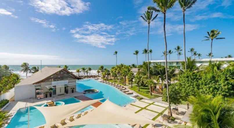O resort se destaca pela ótima localização e excelente serviço premium