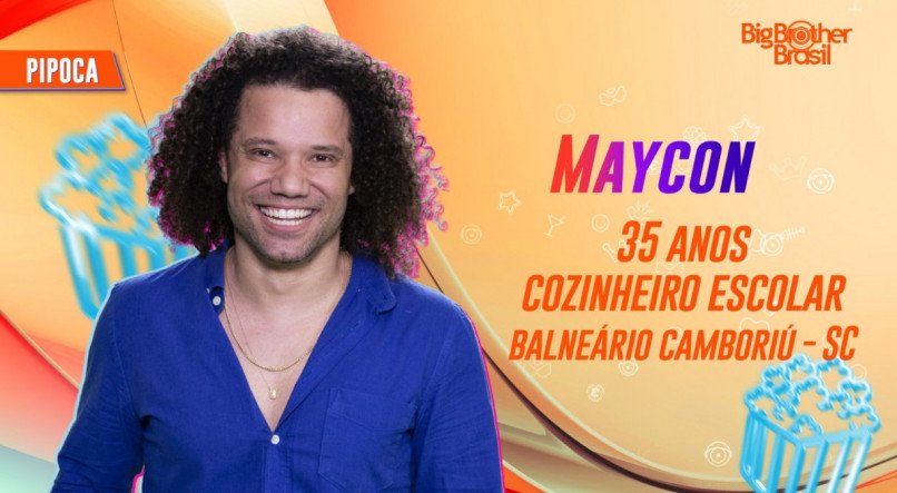 Maycon é um dos participantes Pipoca do BBB 24