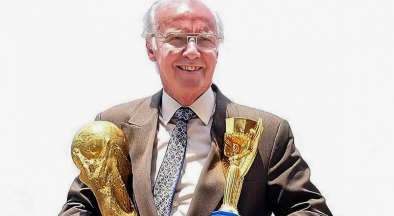 Mario Jorge Zagallo, o maior conquistador de Copas do Mundo – duas como jogador (1958 e 1966) e duas na equipe técnica (1970 e 1994)