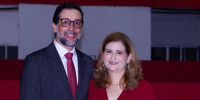 Bruno Becker e Tatiana Roma, presidente e vice-presidente do Náutico