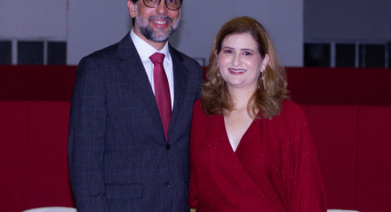 Bruno Becker e Tatiana Roma, presidente e vice-presidente do Náutico