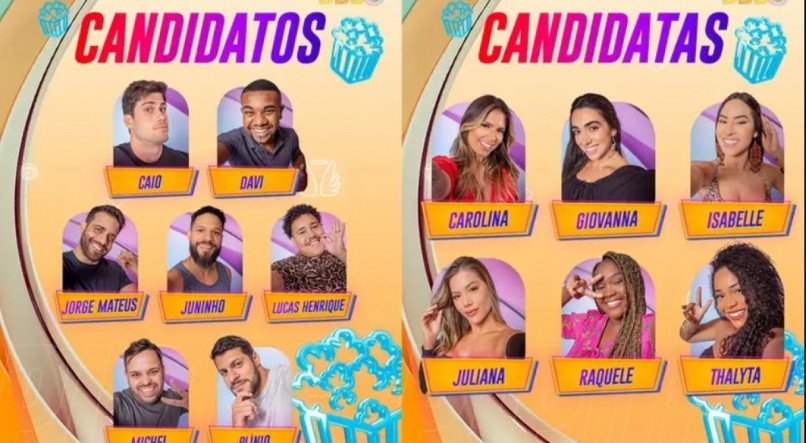 Candidatos do puxadinho do BBB foram anunciados no Fantástico deste domingo (7)