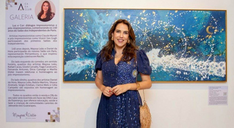 Mayssa Leão, artista e curadora da exposição 'Luz e Cor: diálogos impressionistas e pós-impressionistas'