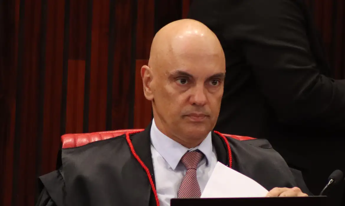 Ministro Alexandre de Moraes do Supremo Tribunal Federal. Imagem ilustrativa sobre caso de Moraes nos Estados Unidos. Comit&ecirc; acusou magistrado de censura