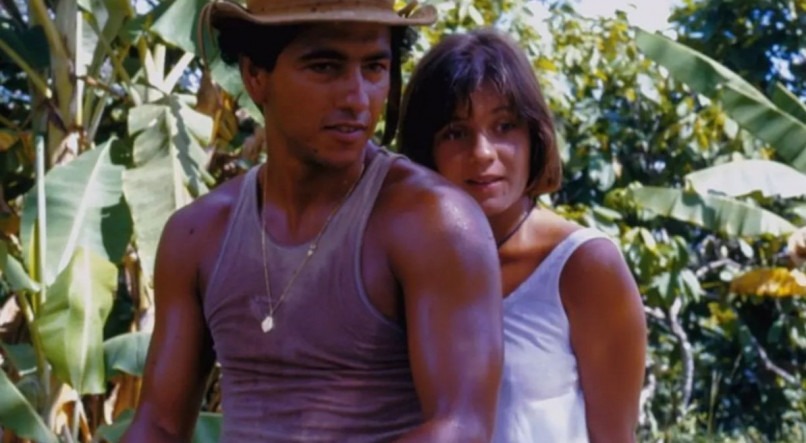 Marcos Palmeira como João Pedro e Adriana Esteves como Mariana em "Renascer" (1993).