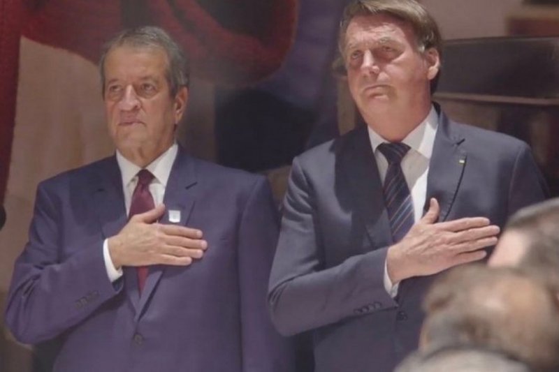 O presidente do PL, Valdemar Costa Neto, e o ex-presidente da República, Jair Bolsonaro