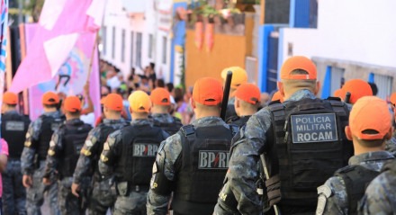 Prévias de Carnaval em Olinda - Policiamento - PM - Policia Militar 