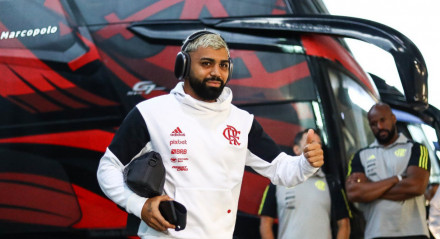 Gabigol começou no banco de reservas o clássico entre Vasco x Flamengo