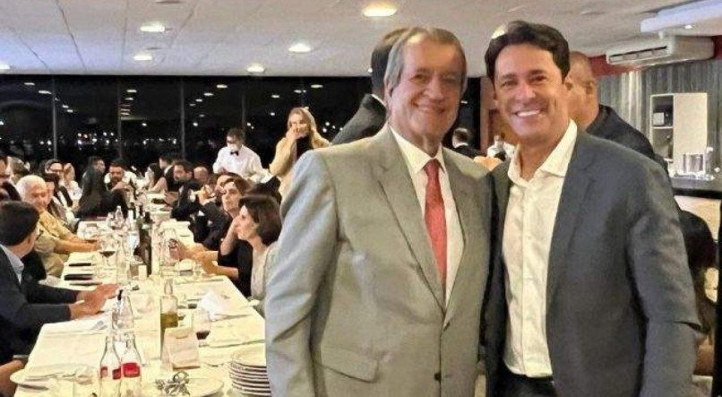 O presidente nacional do PL, Valdemar Costa Neto e o presidente do diretório do PL-PE, Anderson Ferreira 