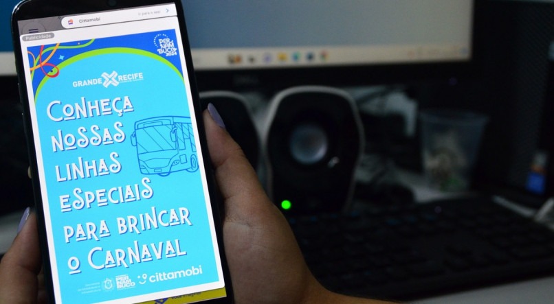 Alertas sobre linhas especiais de ônibus serão feitas no app Cittamobi em parceria com o Grande Recife Consórcio
