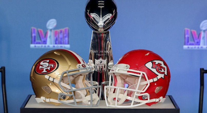 O Super Bowl LVIII (58) irá contar com o Kansas City Chiefs e San Francisco 49ers se enfrentando no Allegiant Stadium, em Las Vegas, nos EUA