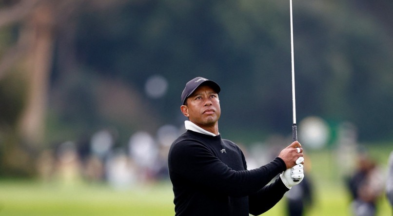 Tiger Woods, vencedor de 15 títulos de Grand Slam de golfe, não compete em nenhum evento do PGA desde o Augusta Masters, em abril de 2023