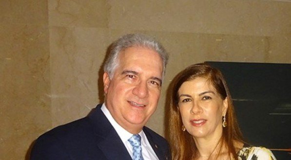 Clotilde e Antônio Mario de Abreu Pinto, em evento social