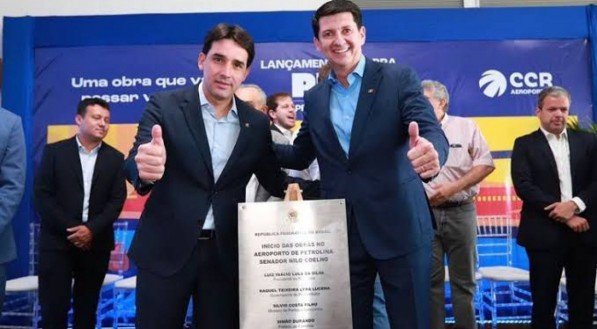 O Ministro SÍlvio Costa Filho e o prefeito de Petrolina Simão Durando 