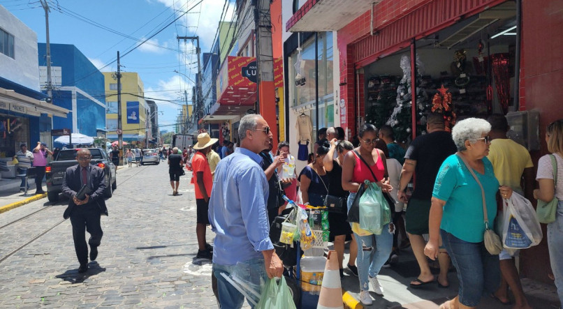 Imagem ilustrativa das ruas do comércio do Grande Recife