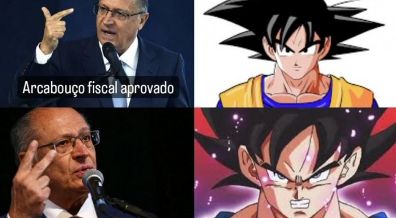 Em 2023, Geraldo Alckmin publicou meme com Goku, do Dragon Ball, para anunciar ações do governo